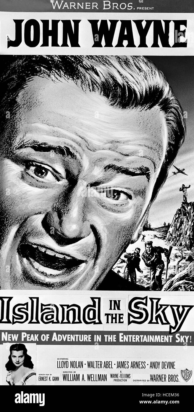 ISLAND IN THE SKY, John Wayne, 1953 Stock Photo Alamy