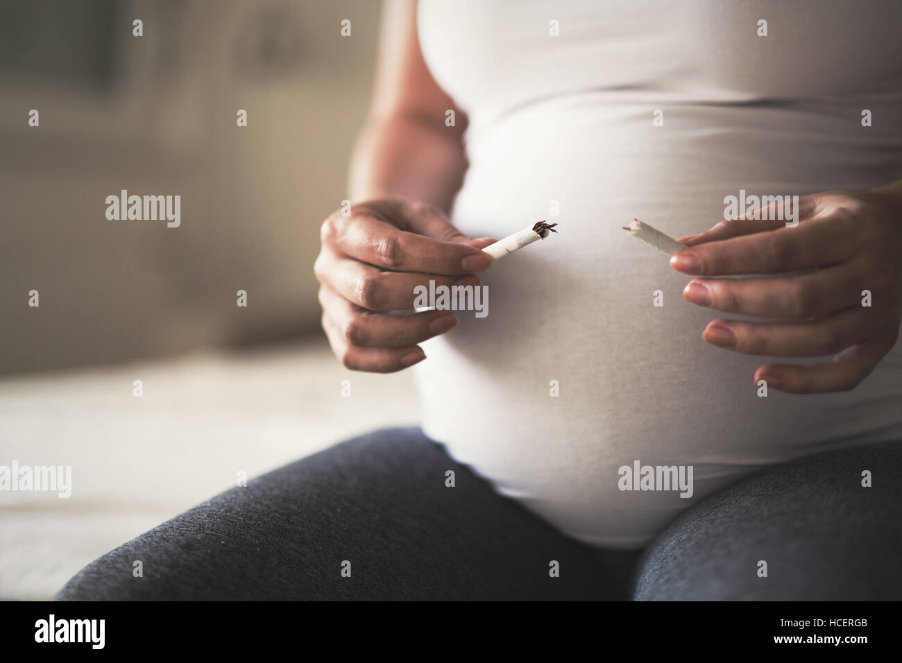 Smoking is a bad habit prohibited during pregnancy Stock Photo Alamy