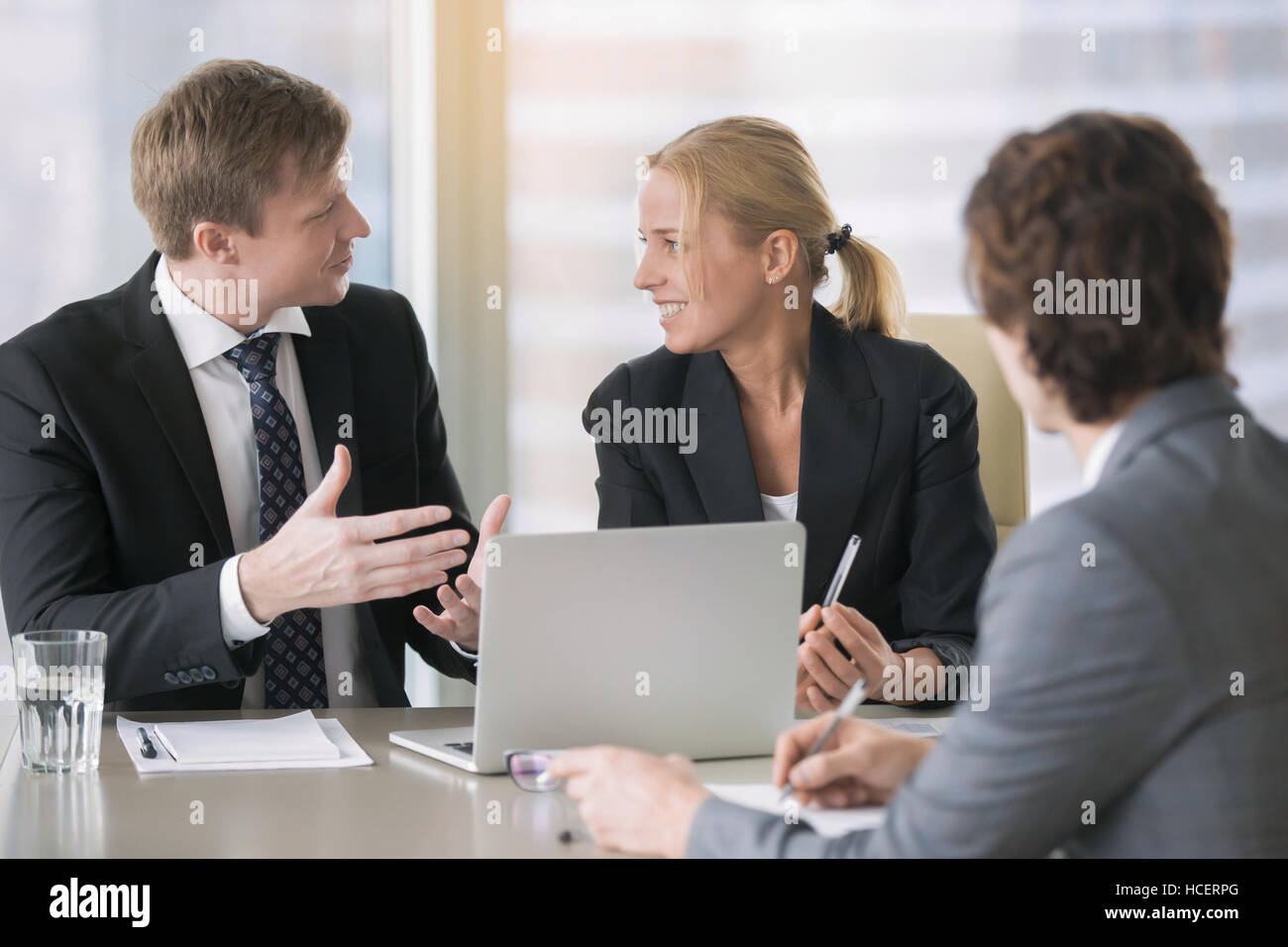 Businesspeople planning work Stock Photo