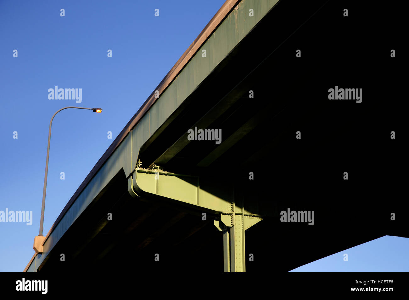 Elevated highway overpass, Boston, Massachusetts Stock Photo