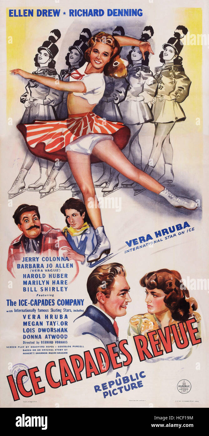 ICE CAPADES REVUE, (aka ICECAPADES REVUE), US poster art, top Vera