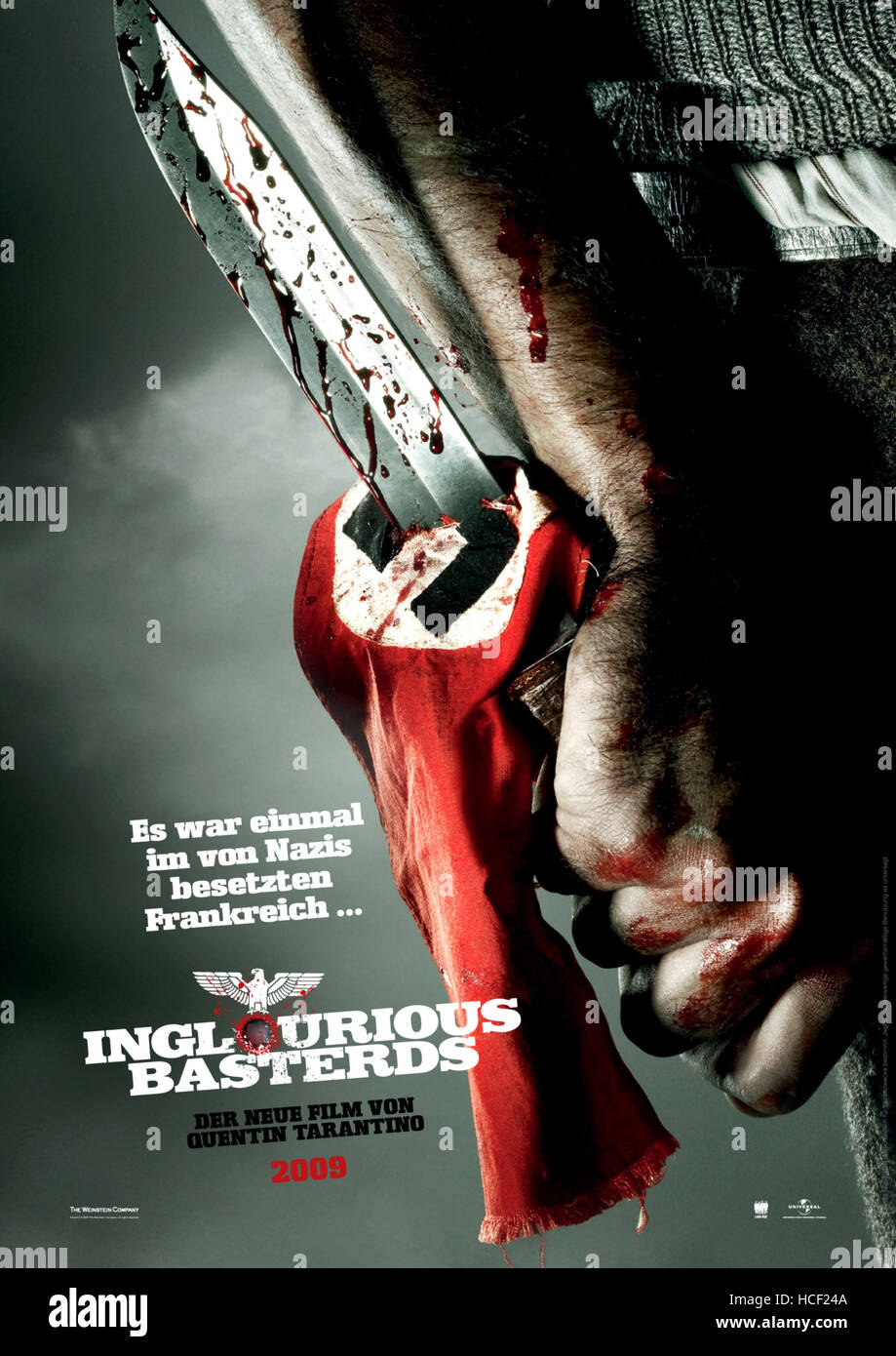 INGLOURIOUS BASTERDS, German poster art, 2009. ©Weinstein Company