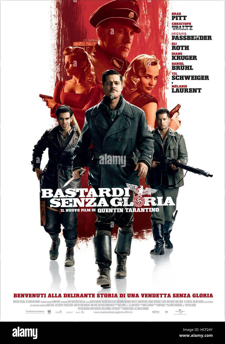 INGLOURIOUS BASTERDS, (aka BASTARDI SENZA GLORIA), Italian poster art, clockwise from top INGLOURIOUS BASTERDS, (aka BASTARDI SENZA GLORIA), Italian poster art, clockwise from top