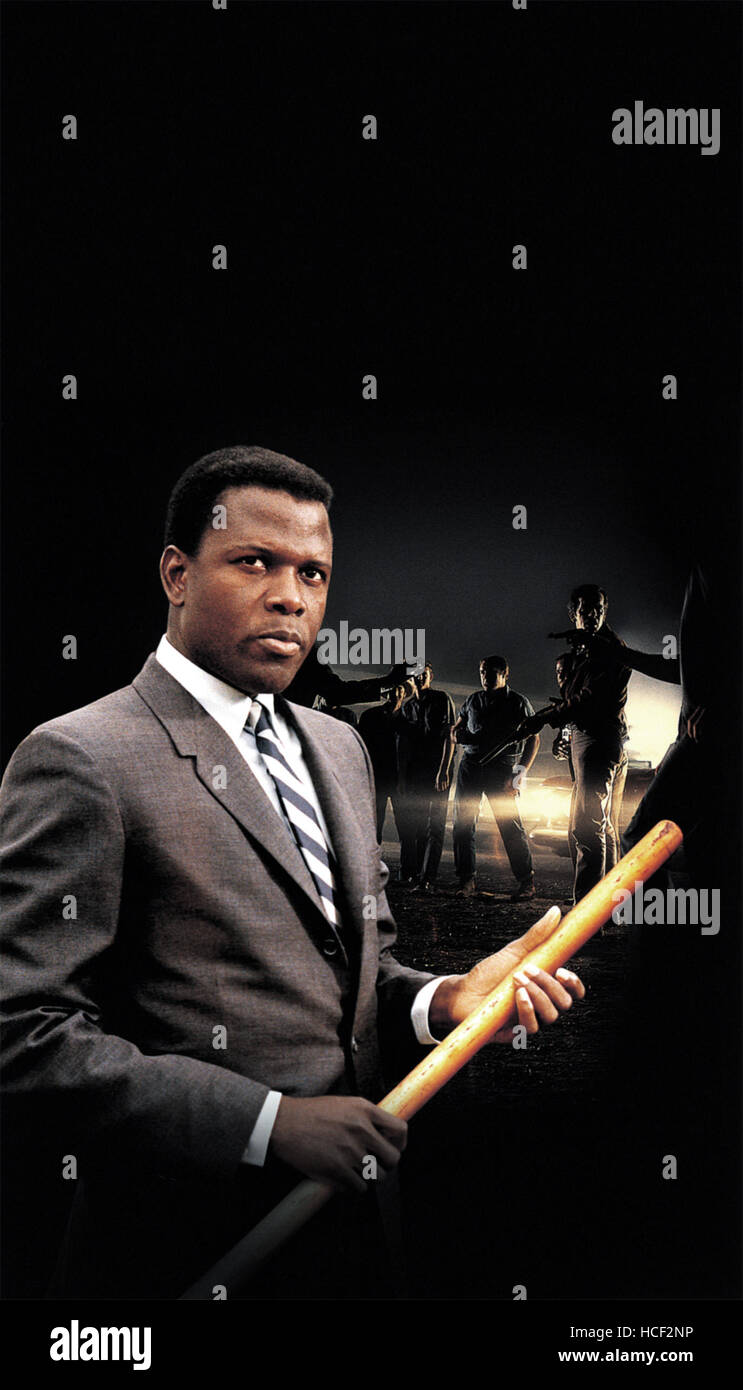 IN THE HEAT OF THE NIGHT, Sidney Poitier, 1967 Stock Photo