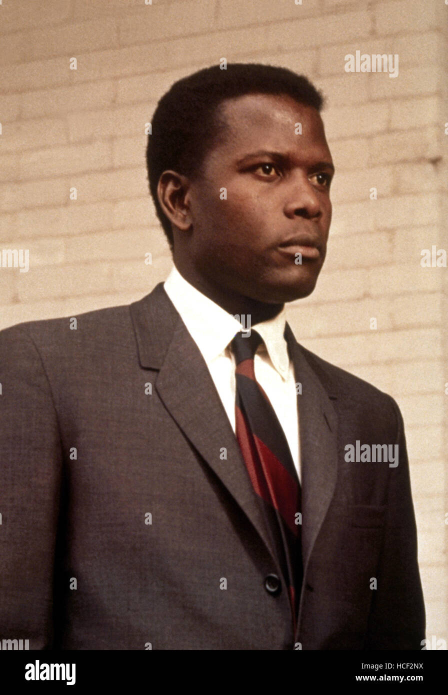 IN THE HEAT OF THE NIGHT, Sidney Poitier, 1967 Stock Photo
