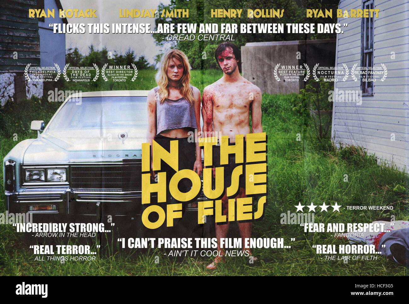 IN THE HOUSE OF FLIES, international poster art, from left