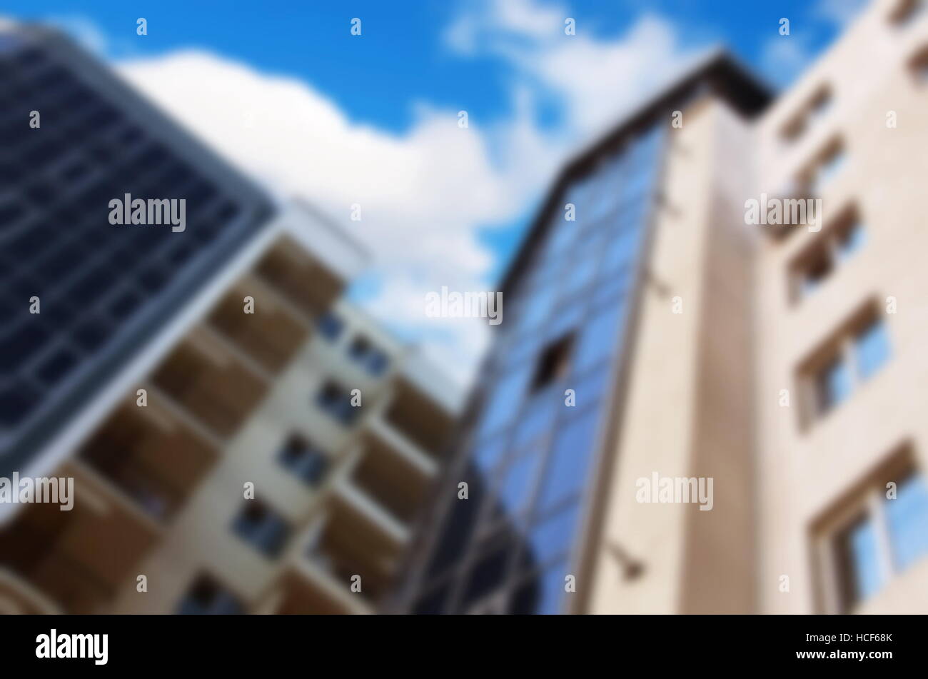 abstract unfocused apartment building view Stock Photo - Alamy