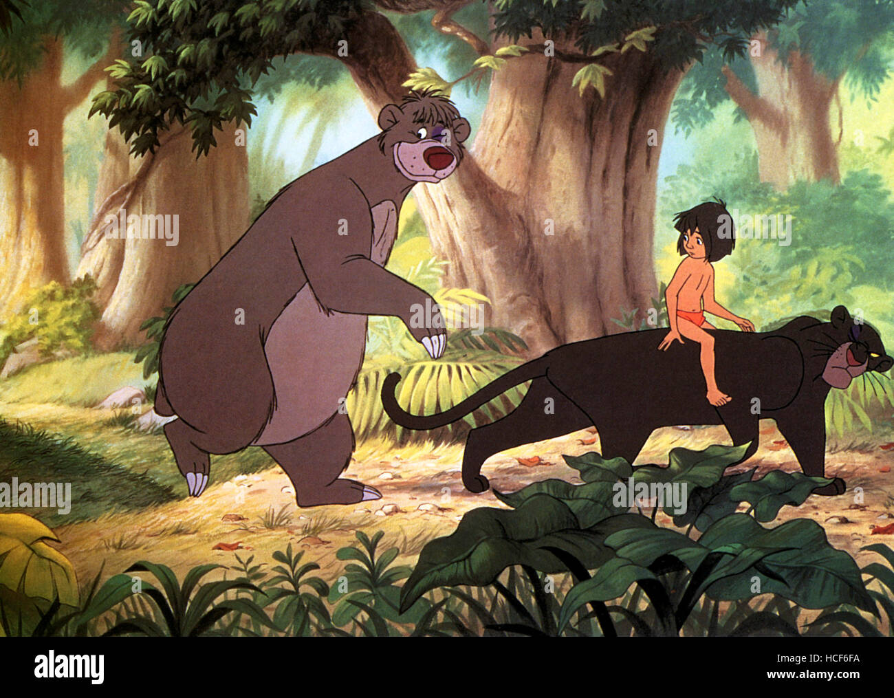 THE JUNGLE BOOK, from left: Baloo the Bear, Mowgli, Bagheera, 1967, ©Walt  Disney Pictures/courtesy Everett Collection Stock Photo - Alamy