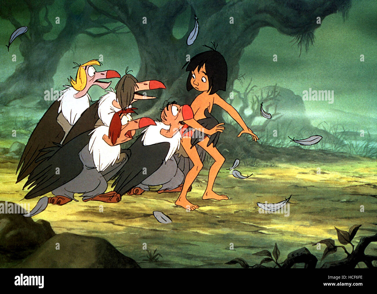 THE JUNGLE BOOK, Mowgli (right), 1967, ©Walt Disney Pictures/courtesy Everett Collection Stock Photo