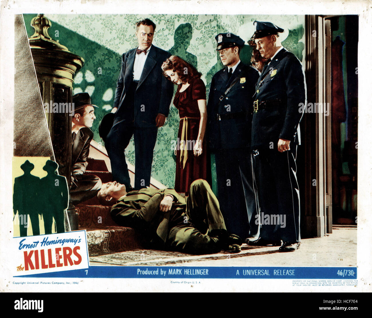 THE KILLERS From Left Center Edmond O Brien Ava Gardner 1946 Stock 