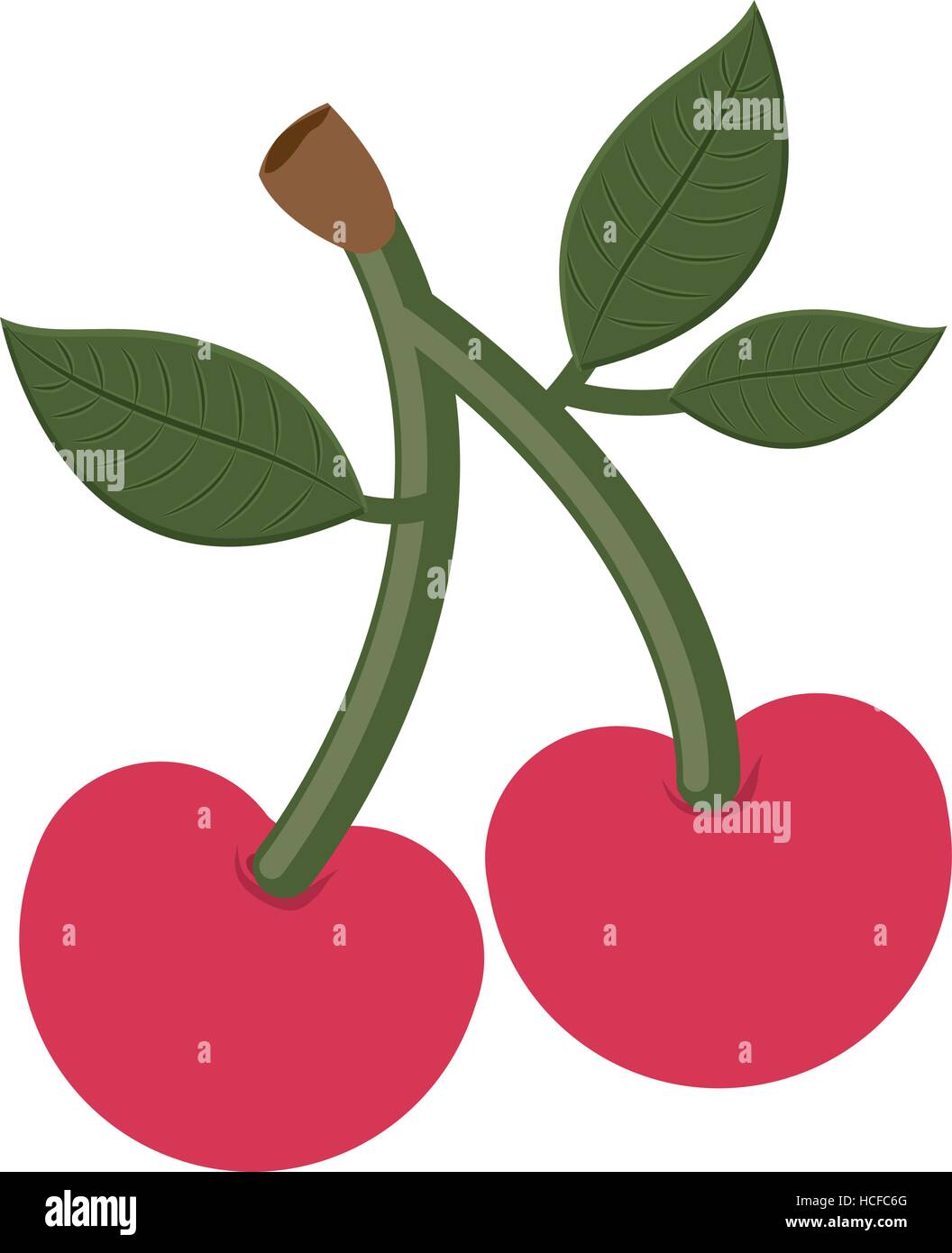 Isolated cherry fruit design Stock Vector Image & Art Alamy