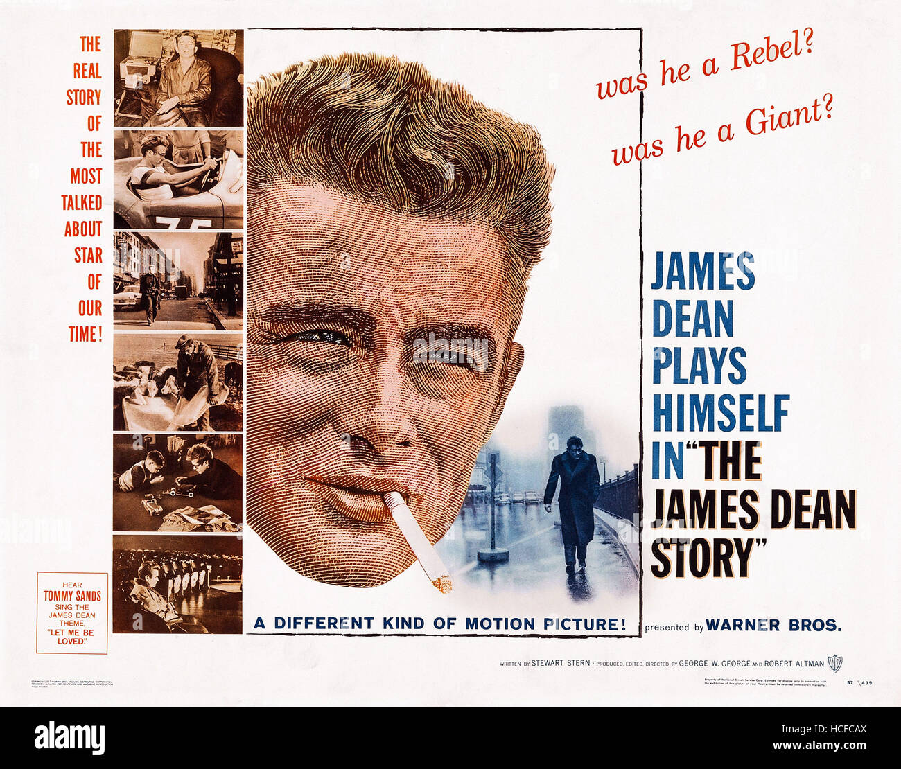 THE JAMES DEAN STORY, US poster art, James Dean, 1957 Stock Photo Alamy