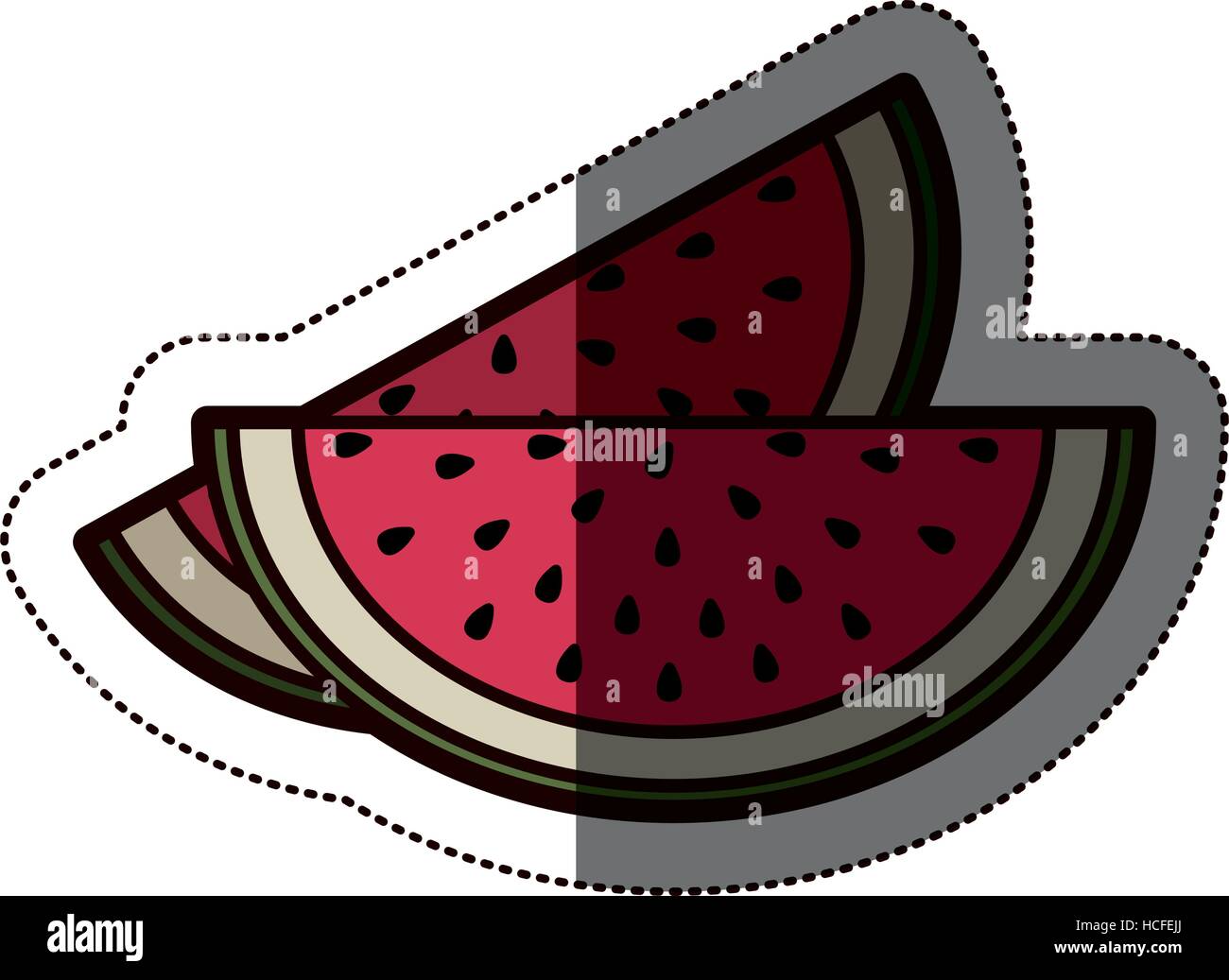 Isolated watermelon fruit design Stock Vector Image & Art - Alamy