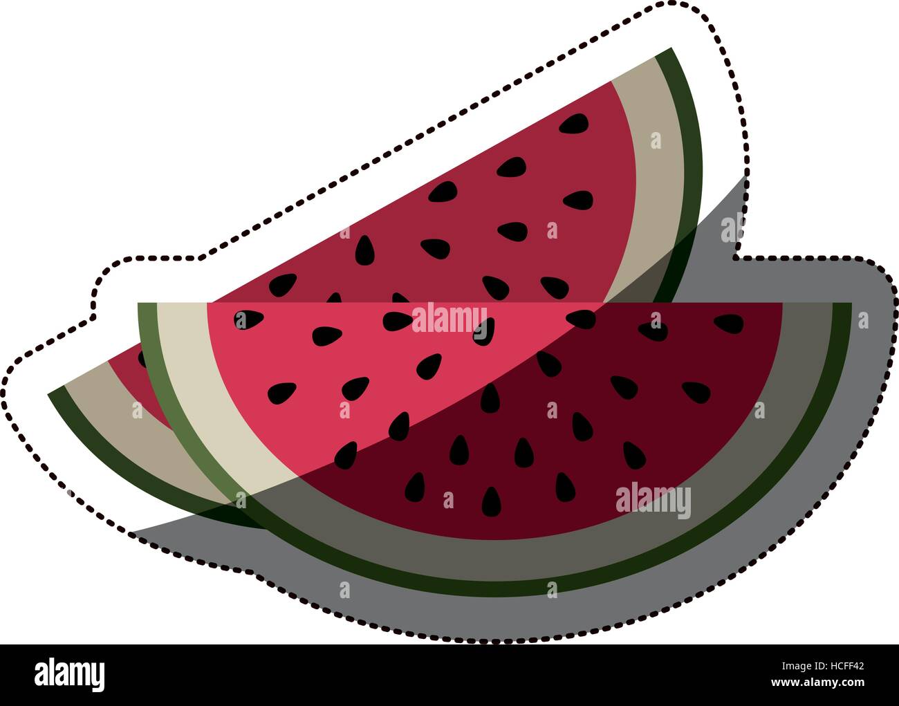 Isolated watermelon fruit design Stock Vector Image & Art - Alamy