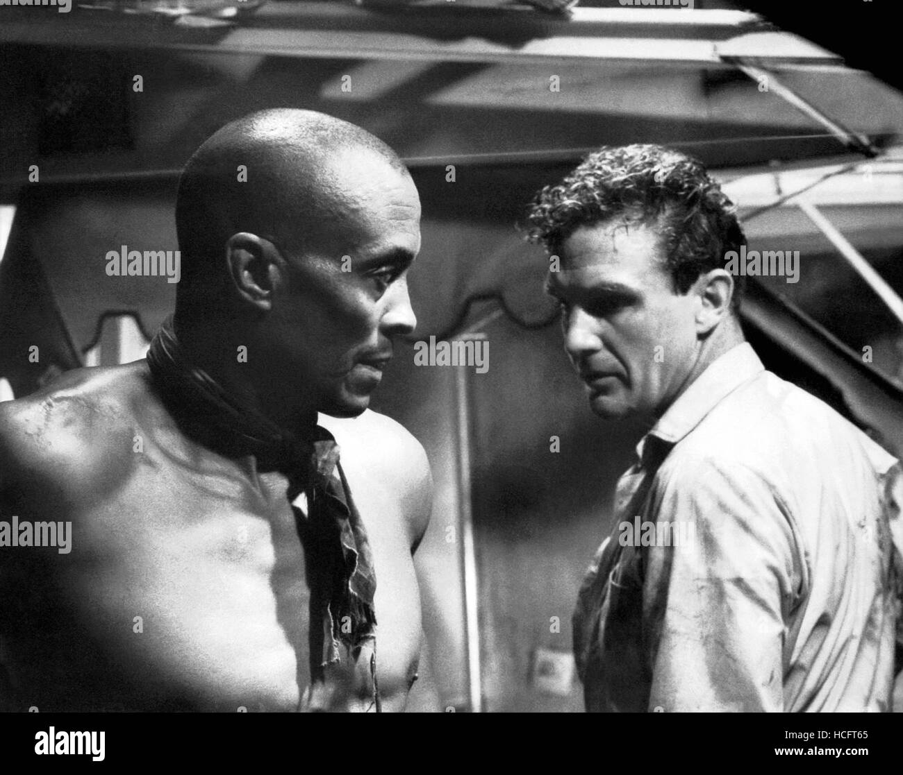 THE LAST VOYAGE, Woody Strode, Robert Stack, 1960 Stock Photo - Alamy