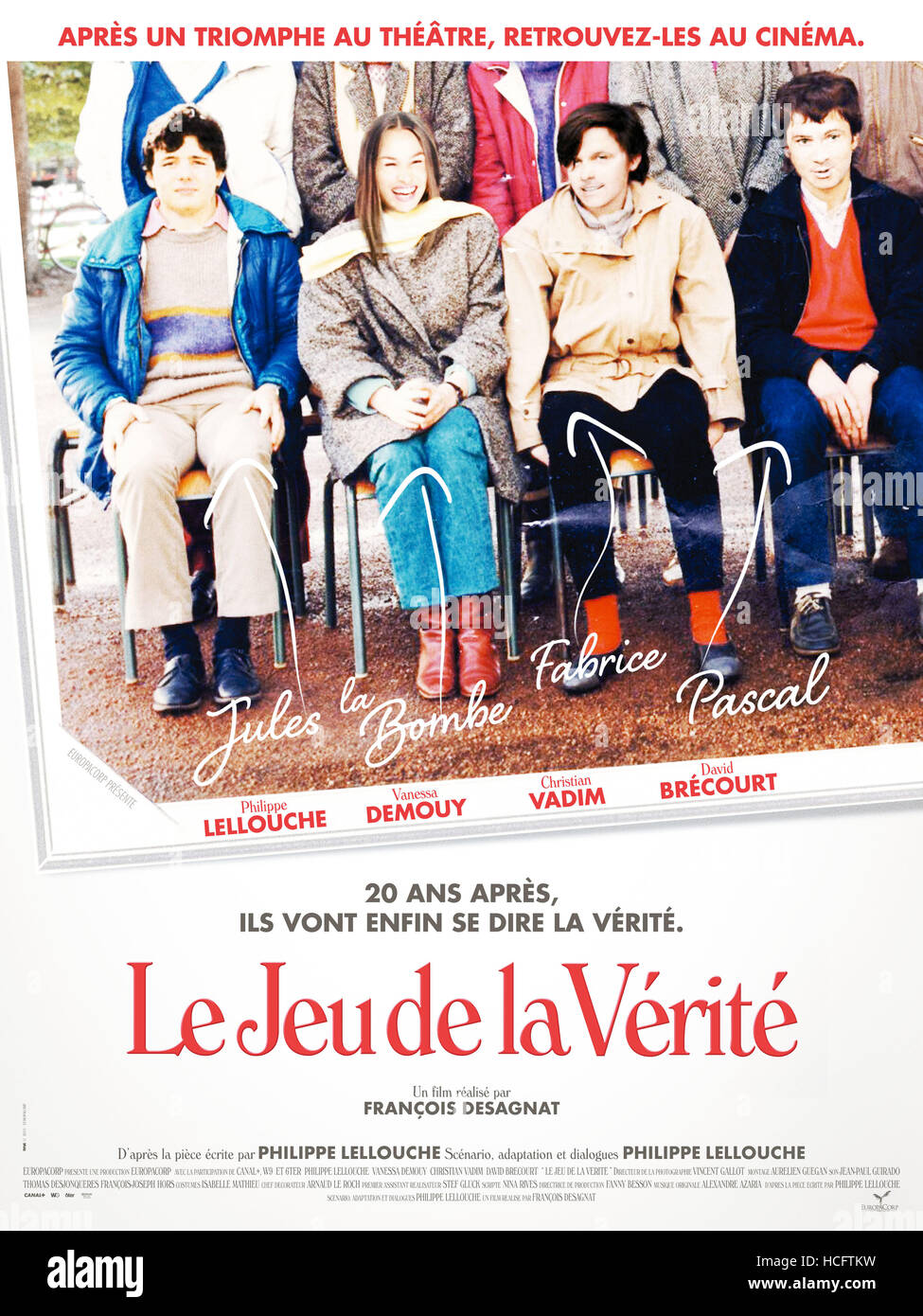 LE JEU DE LA VERITE, French poster art, from left Philippe Lellouche, Vanessa Demouy, Christian LE JEU DE LA VERITE, French poster art, from left Philippe Lellouche, Vanessa Demouy, Christian