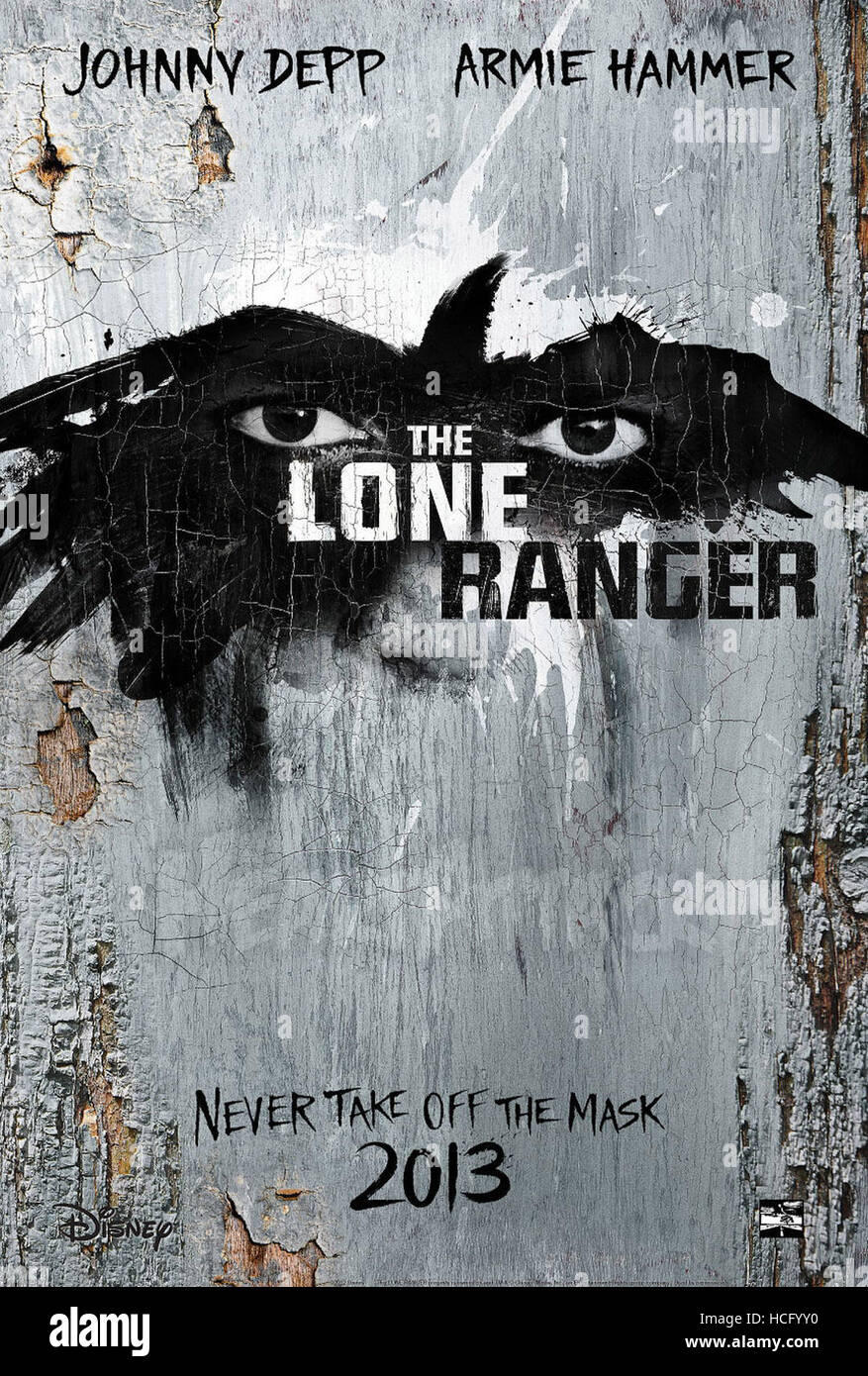 THE LONE RANGER, advance US poster art, 2013, ©Walt Disney Pictures/courtesy Everett Collection Stock Photo