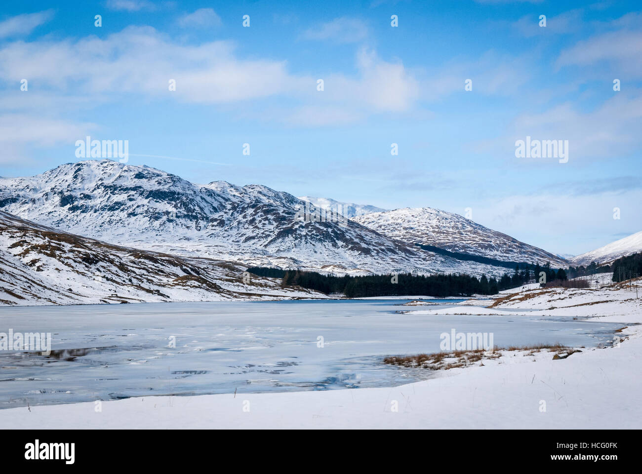 A landscape image of Stronuich reservoir, Glen Lyon in Perth and