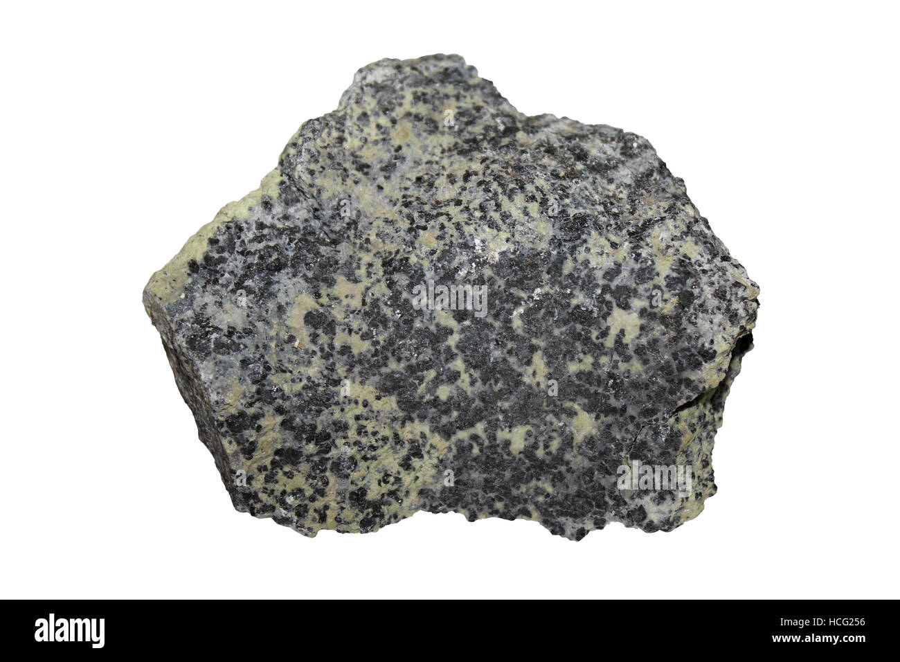 Basalt with Peridotite Stock Photo