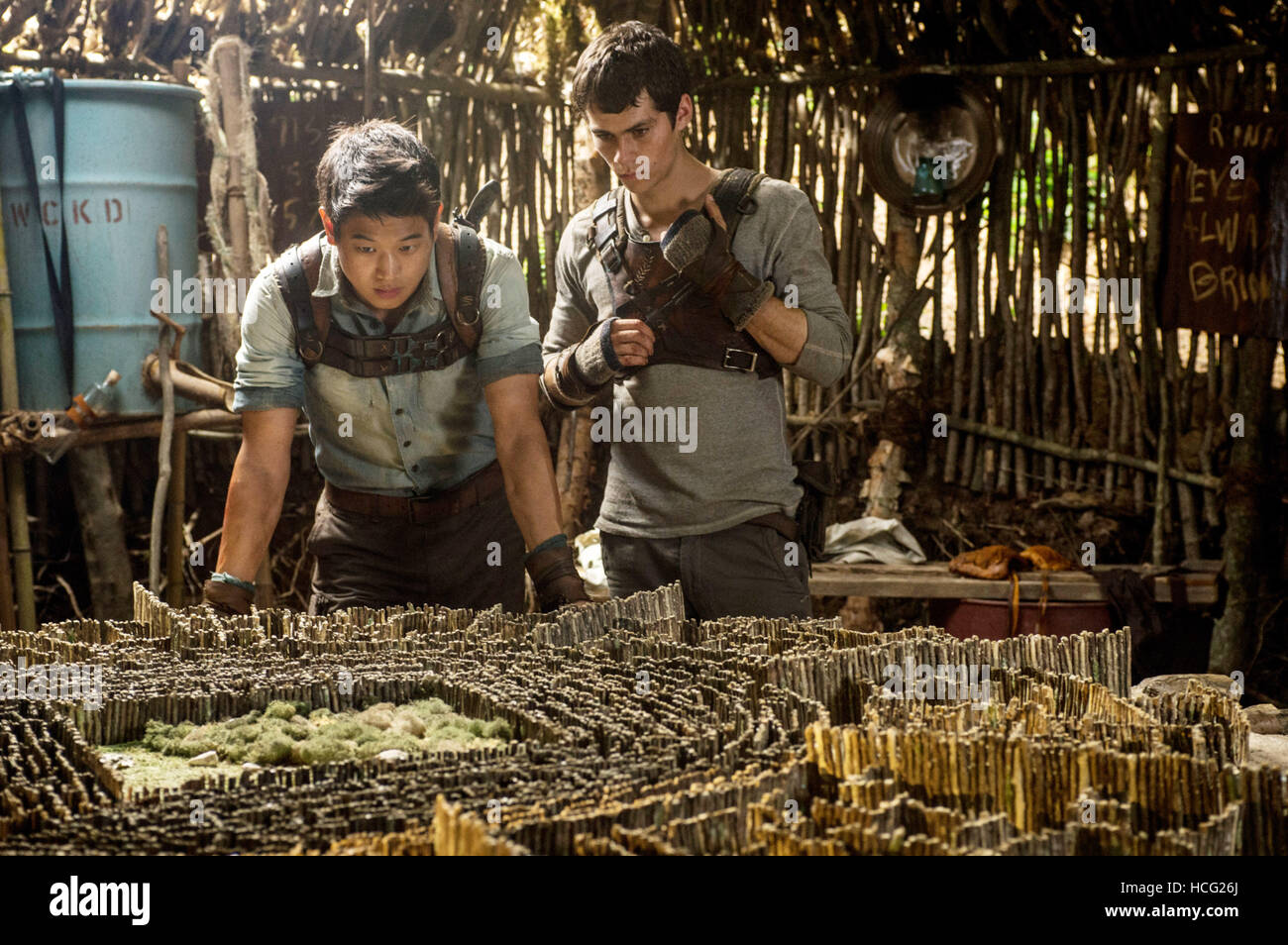 THE MAZE RUNNER, from left: Ki Hong Lee, Dylan O'Brien, 2014. ph: Ben ...