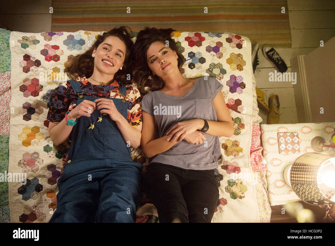 ME BEFORE YOU, from left: Jenna Coleman, Emilia Clarke, 2016. ph: Alex ...