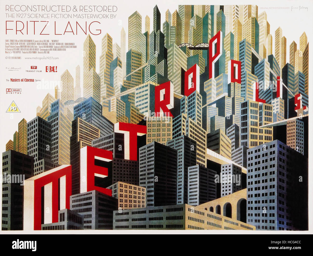 METROPOLIS, British poster art for 2010 restoration and re-release