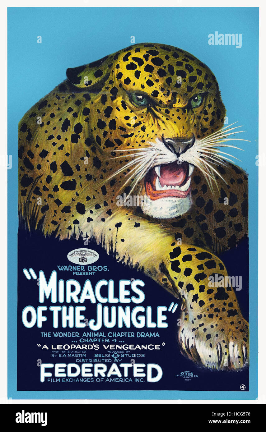 MIRACLES OF THE JUNGLE, US poster art, Chapter 4: 'A Leopard's ...