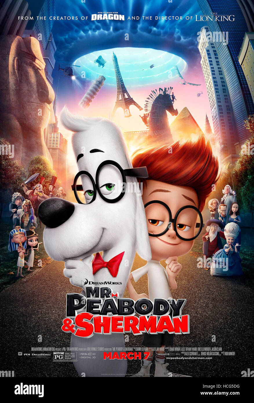 MR. PEABODY & SHERMAN, (aka MR. PEABODY AND SHERMAN), poster art, from ...