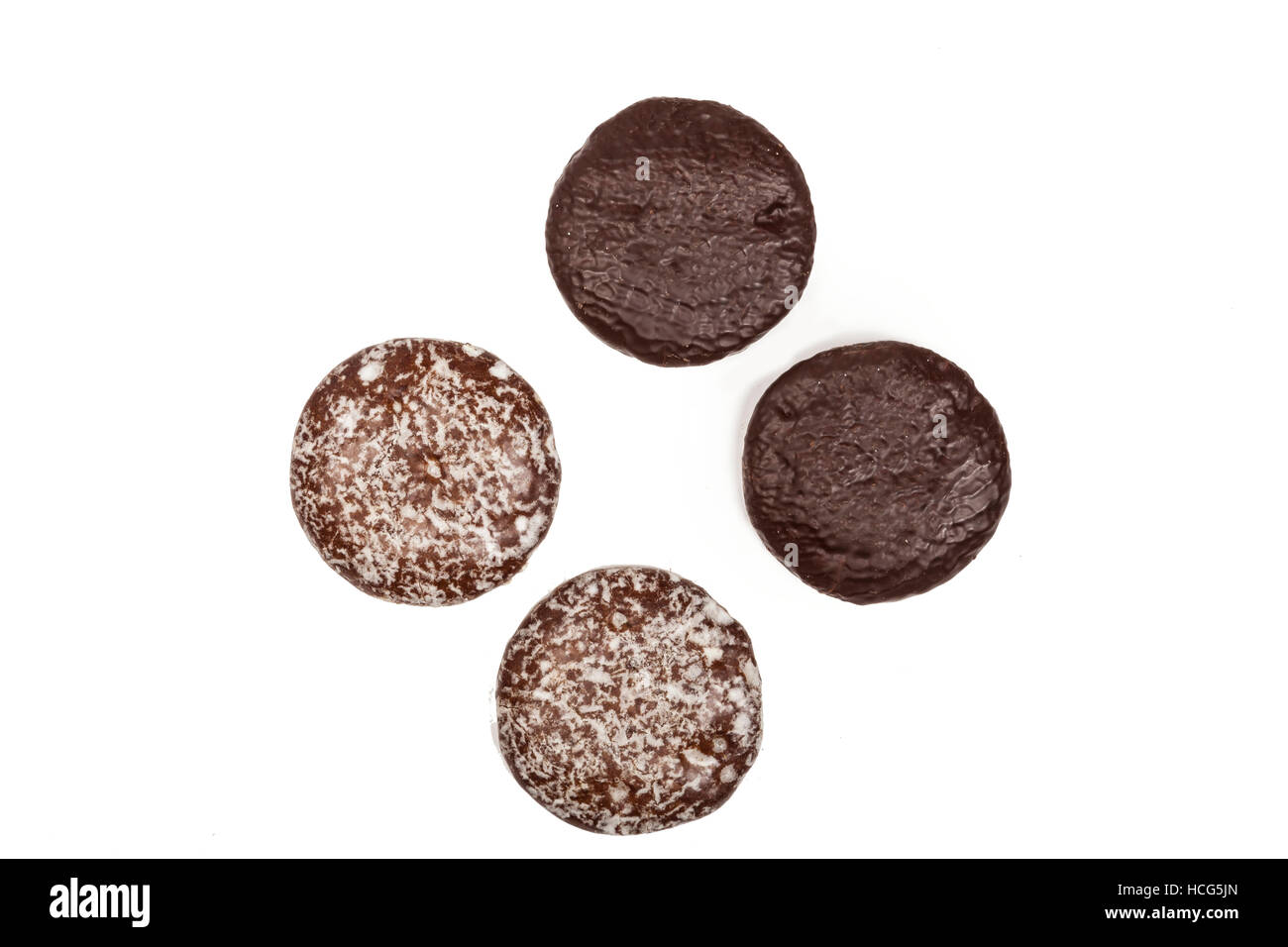 Round gingerbread isolated Stock Photo - Alamy