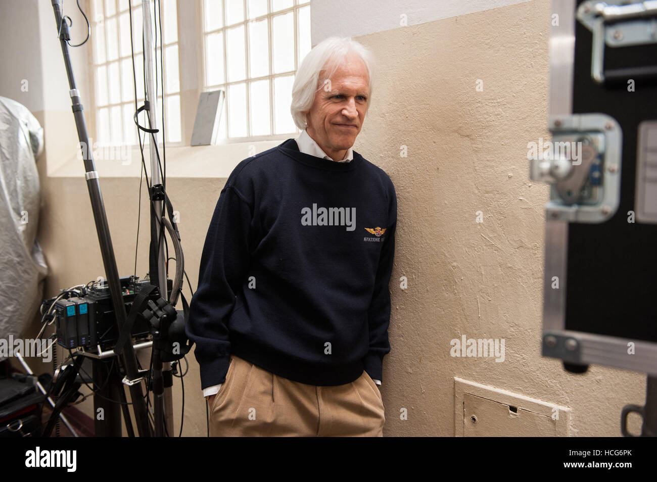 THE MONUMENTS MEN, writer Robert M. Edsel, on set, 2014. ph Claudette