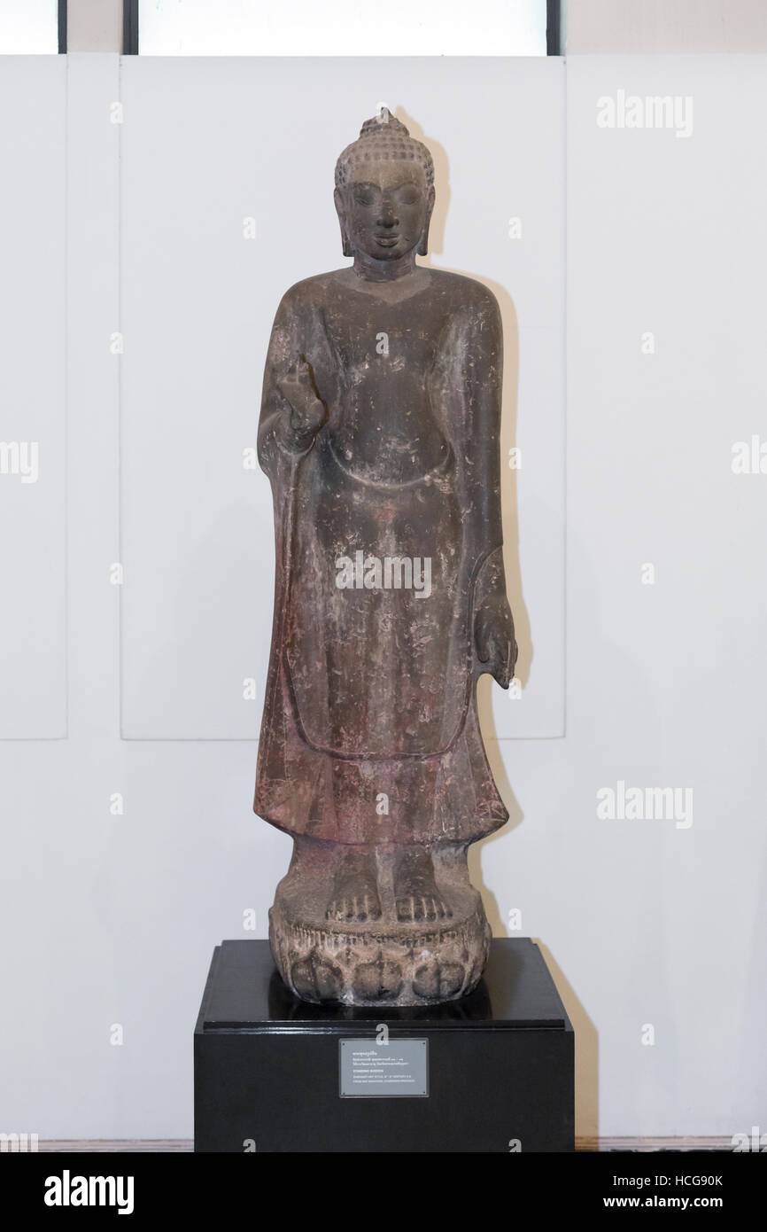 Standing Buddha image, Thailand Stock Photo