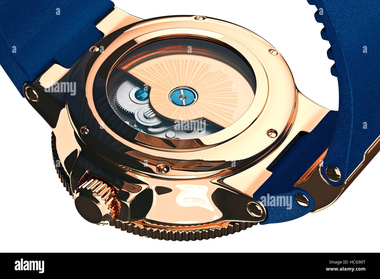 Wrist watch mechanical accessory, close view Stock Photo