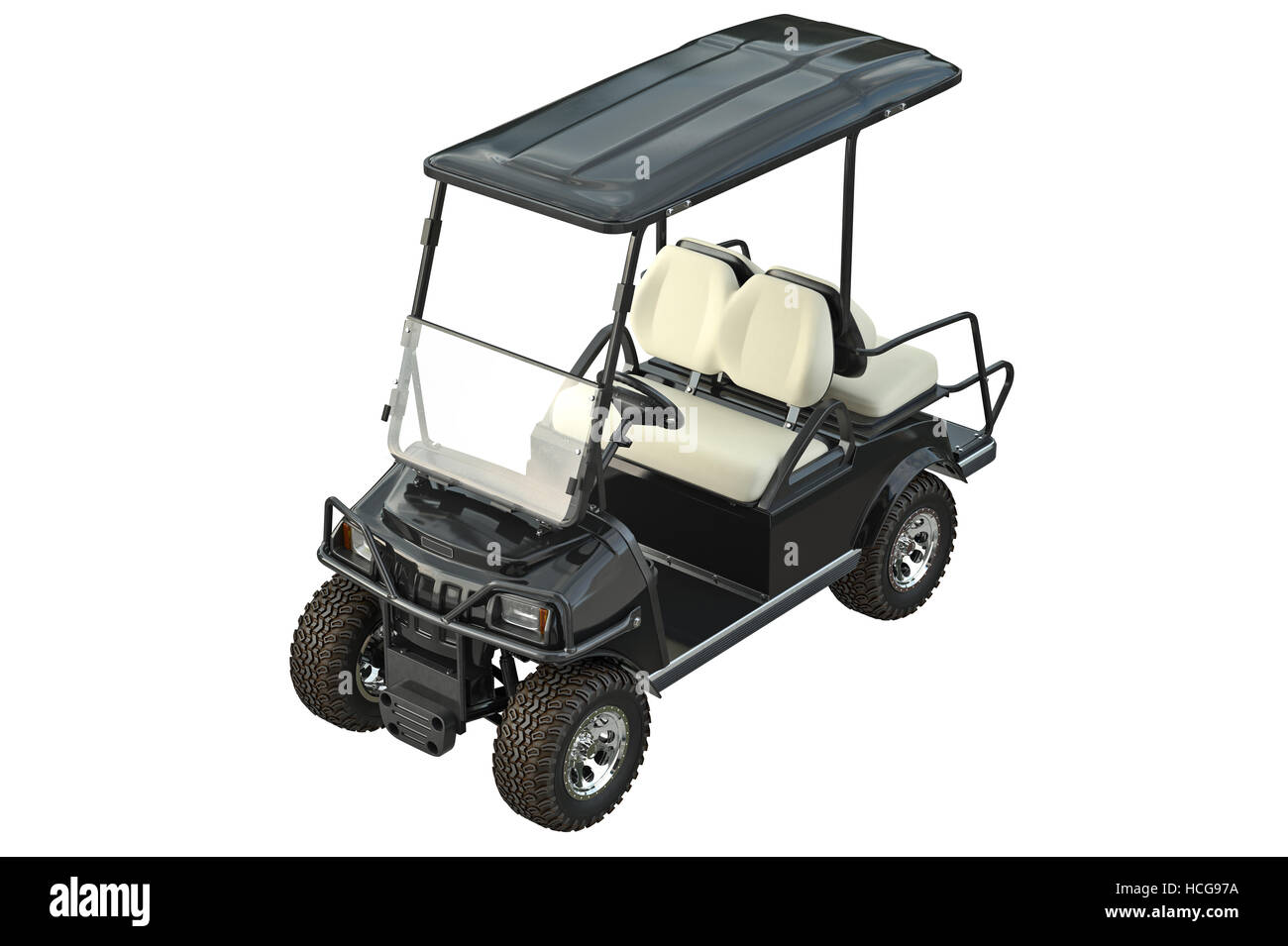 Golf car vehicle Stock Photo