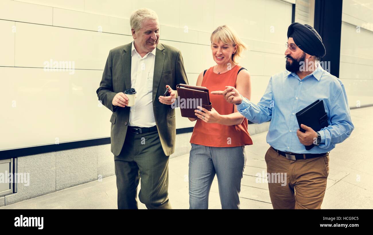 Business People Walking Together Concept Stock Photo - Alamy
