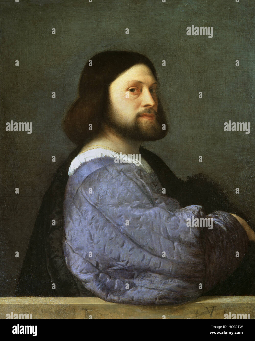 Tiziano Titien - Man portrait - 1512 Stock Photo