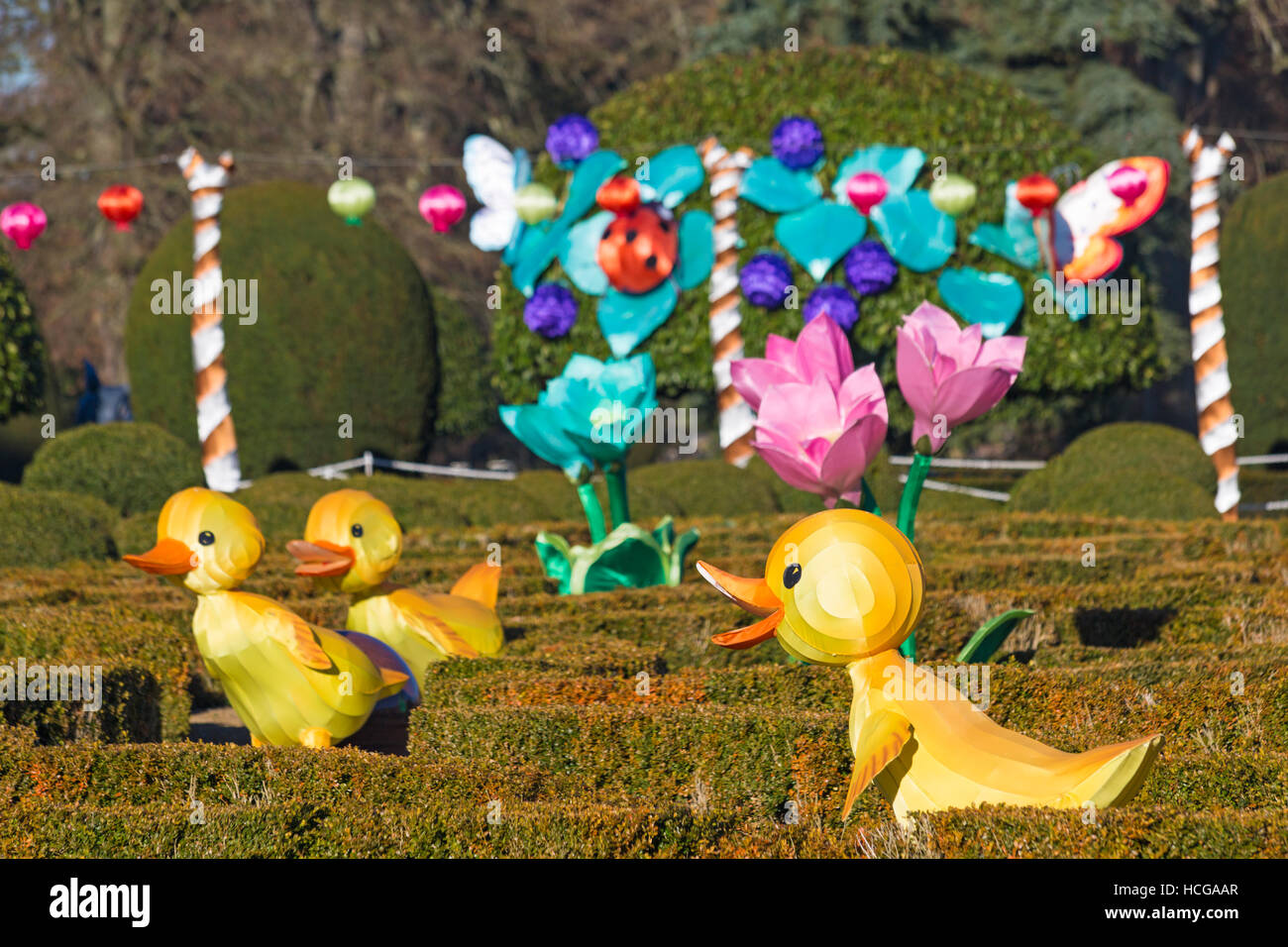 Christmas Festival of Light at Longleat to celebrate the Safari Park's