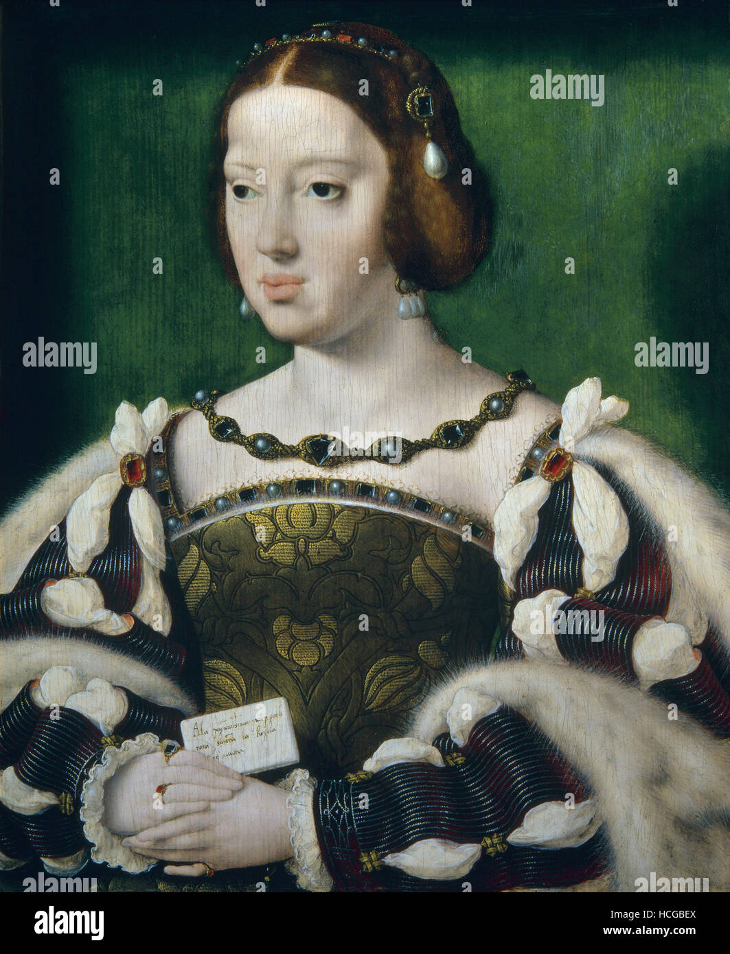 Cleve Van Joos - Eleanor of France - 1530 Stock Photo