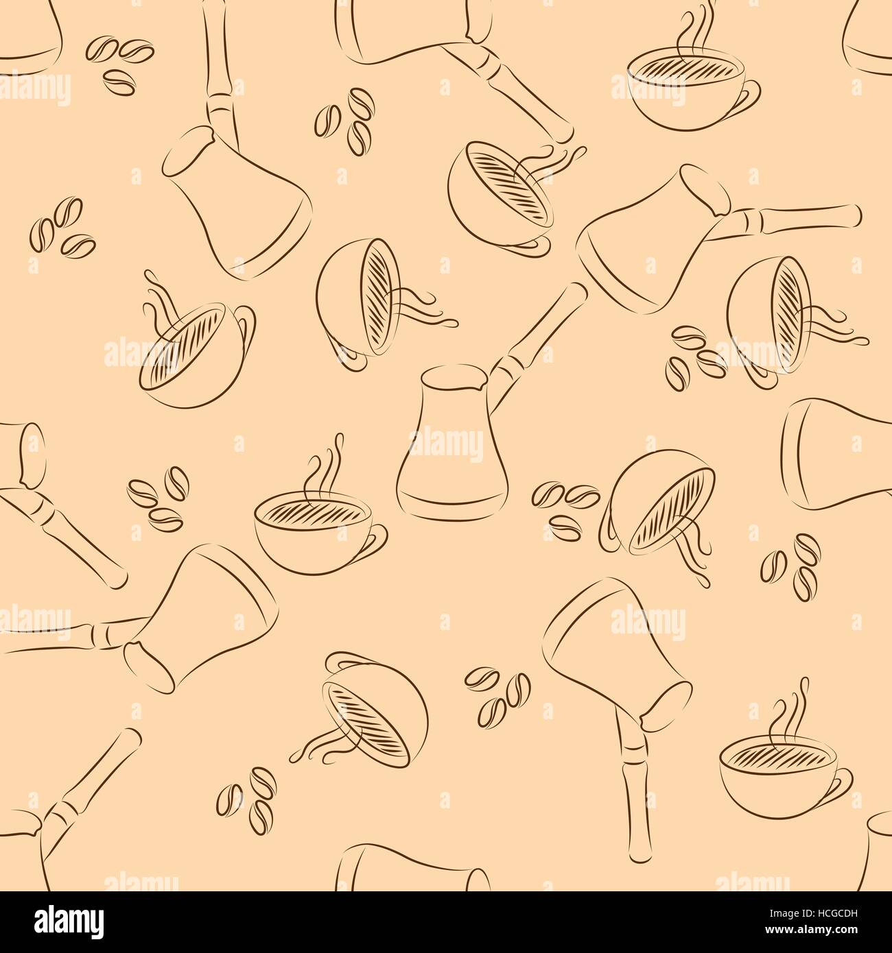 cezve coffee seamless Stock Vector Image & Art - Alamy