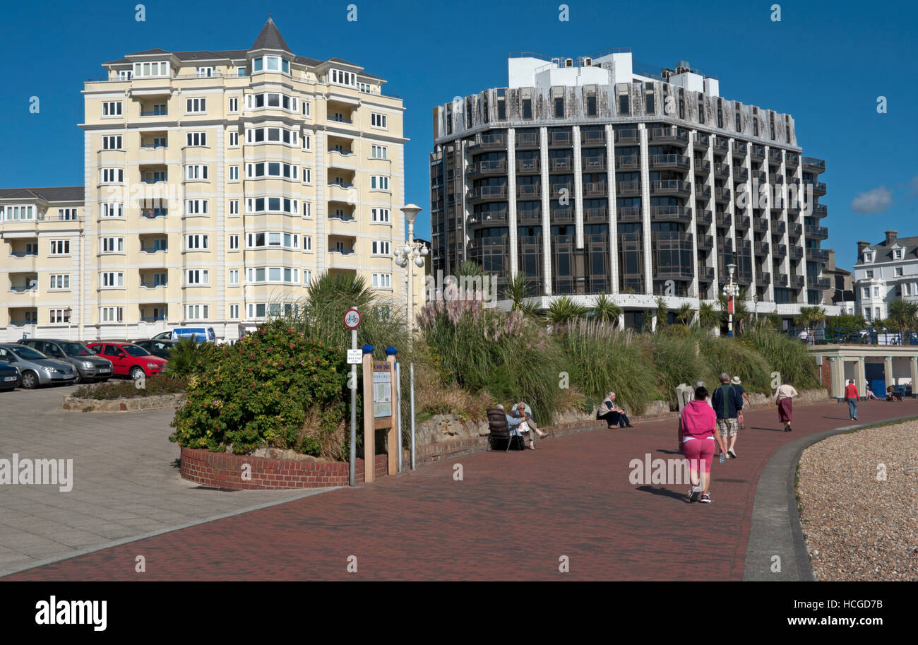 Eastbourne, Front Buildings, Sussex, England, Stock Photo