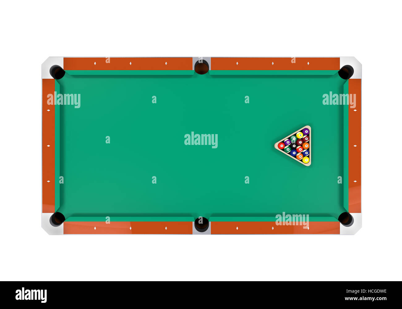 Billiard Table Isolated Stock Photo Alamy