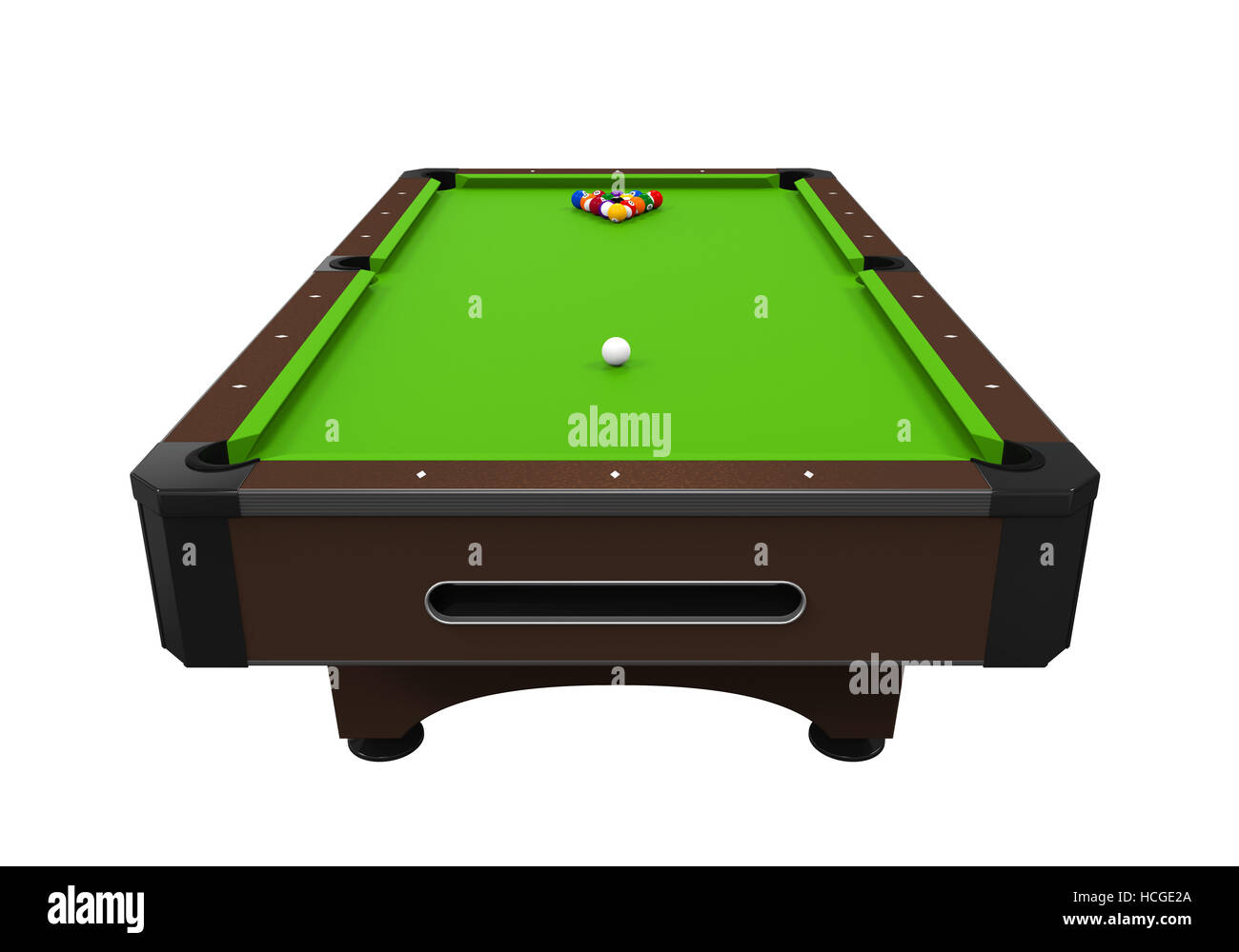 Billiard Table Isolated Stock Photo Alamy