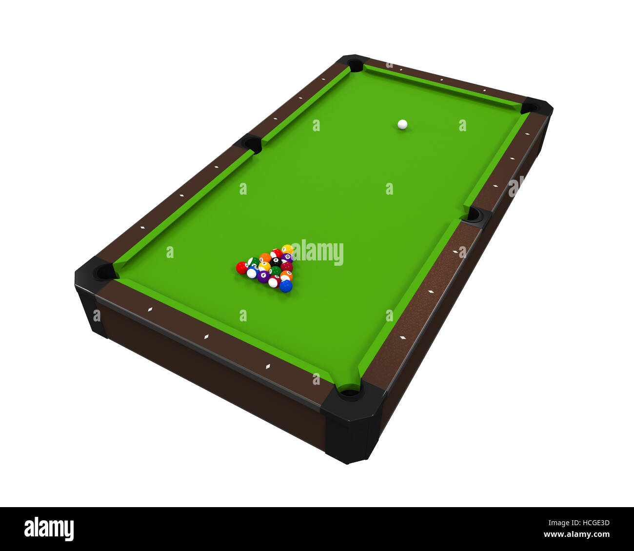 Billiard Table Isolated Stock Photo Alamy
