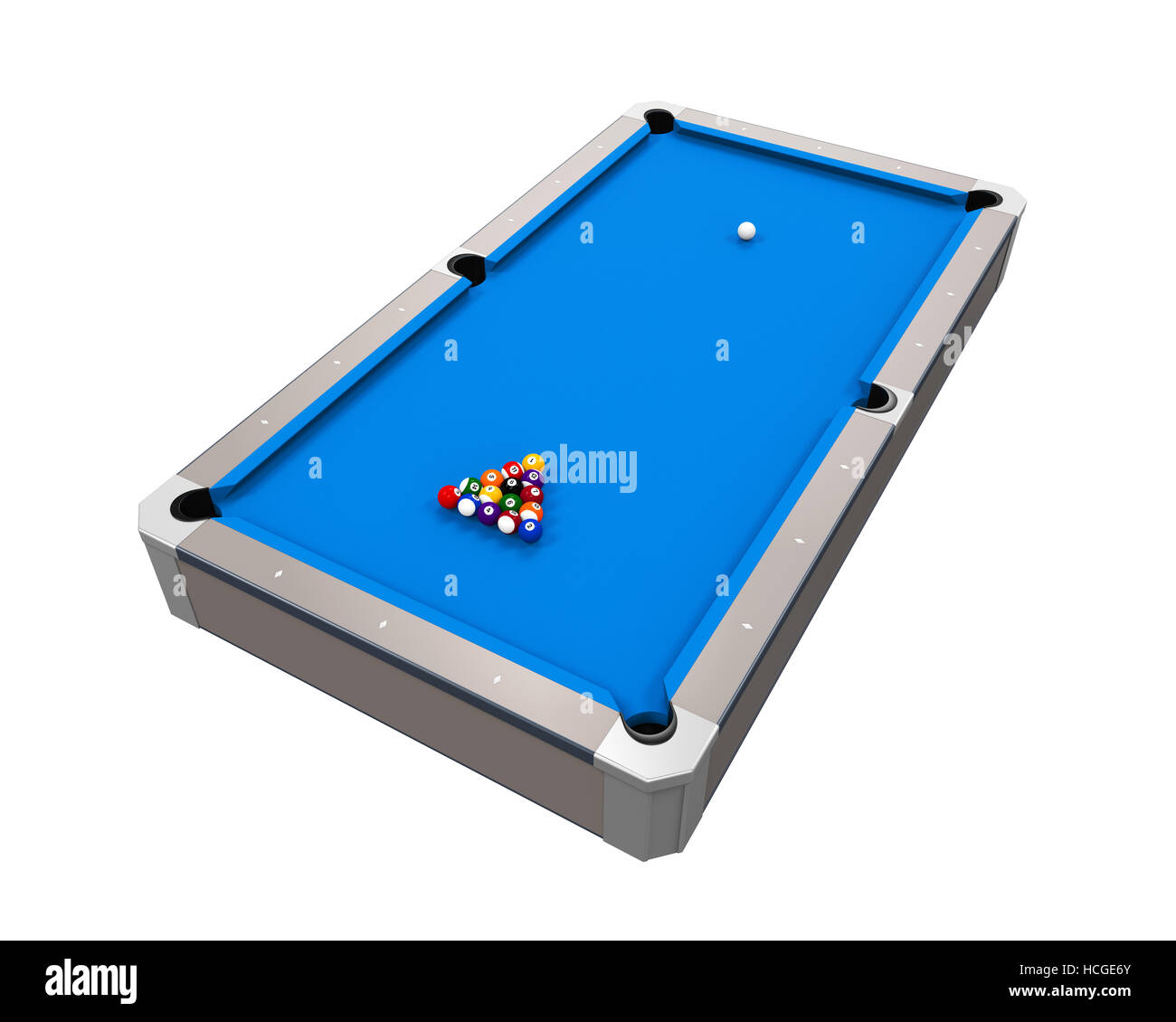 Billiard Table Isolated Stock Photo Alamy