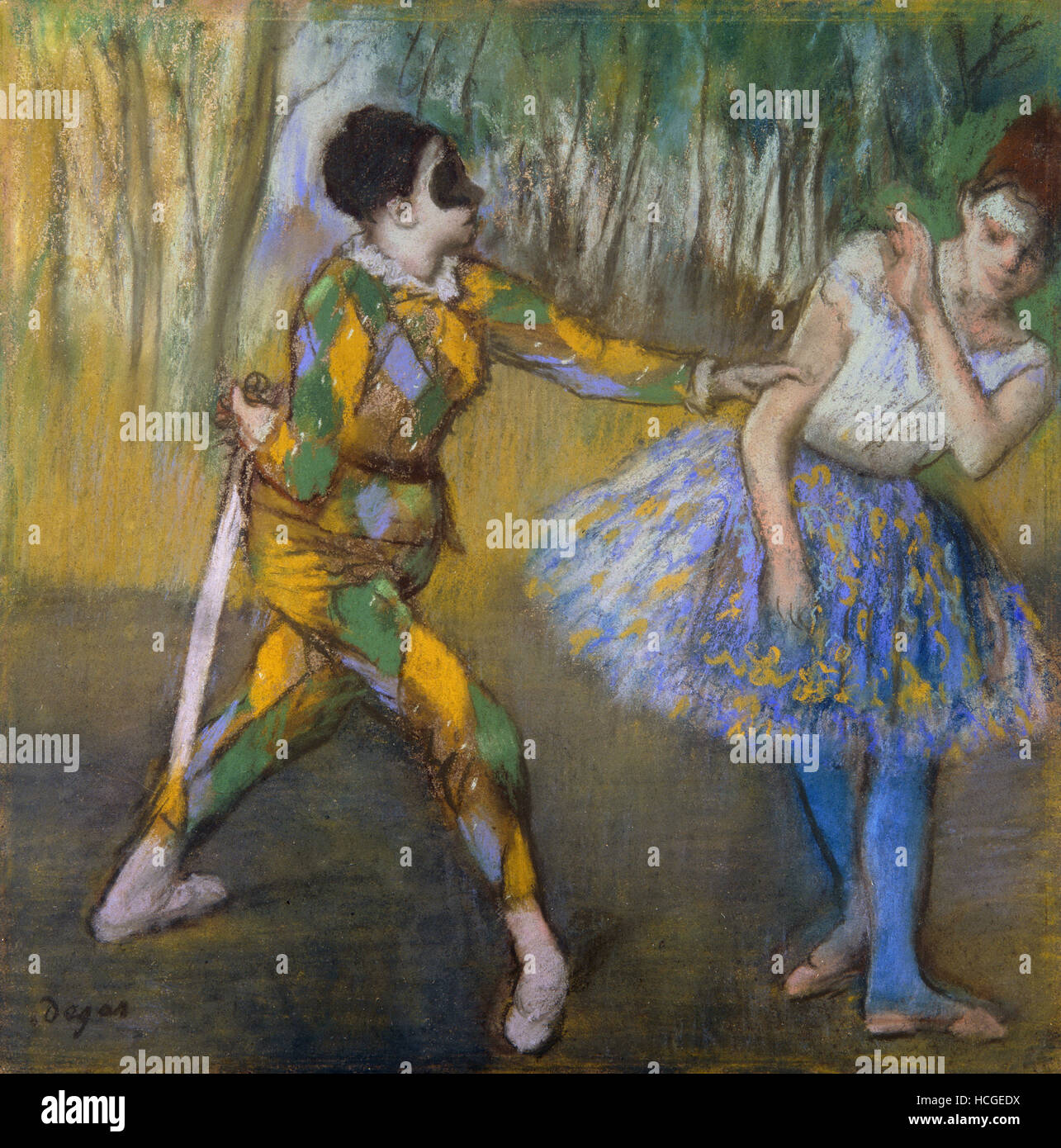 Edgar Degas Harlequin And Columbine Arlequin Et Colombine 16 Arlequin Et Colombine Peint Par Edgar Degas Stock Photo Alamy
