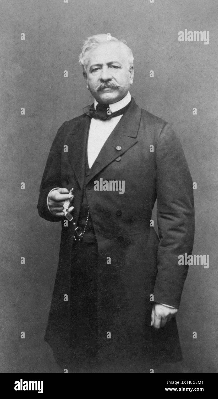 Portrait of Ferdinand De Lesseps Stock Photo