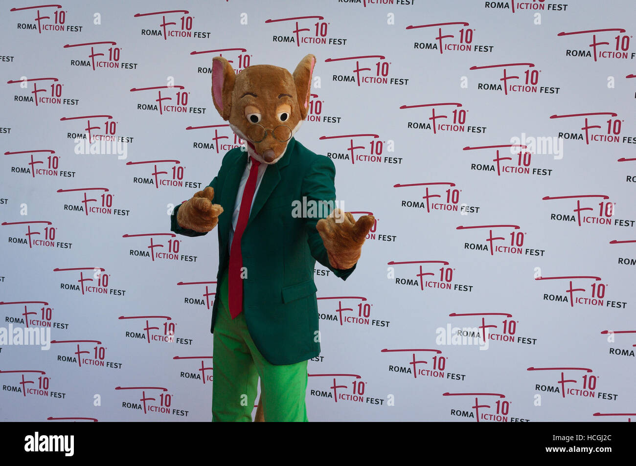The character of Geronimo Stilton walking the red carpet of Roma Fiction  Fest DAY2 Photo by Andrea Bracaglia/Pacific Press Stock Photo - Alamy
