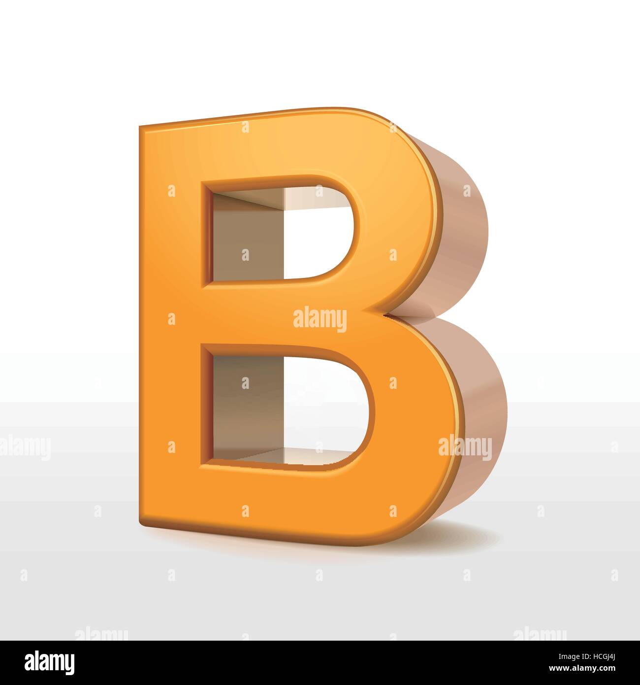 golden 3d alphabet B isolated on white Stock Vector Image & Art - Alamy