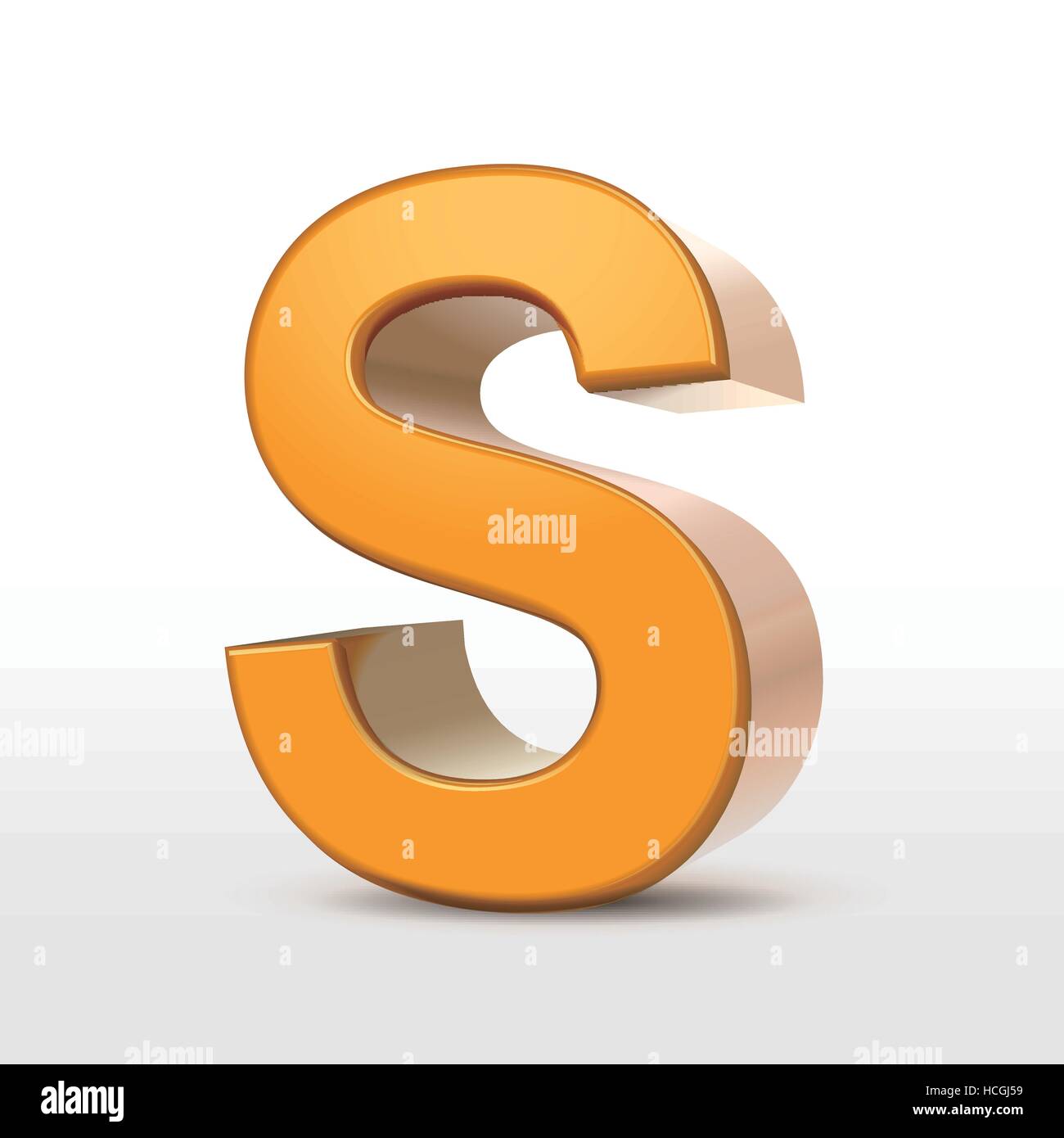 golden 3d alphabet S isolated on white Stock Vector Image & Art - Alamy