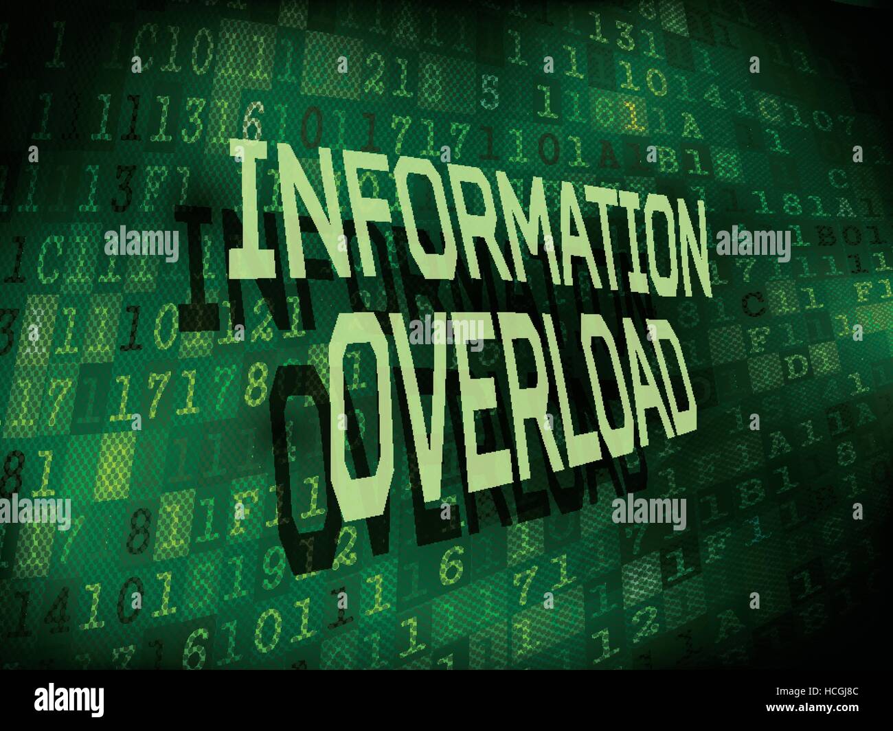 Information Overload Meaning Business Man Faq Stock Illustration