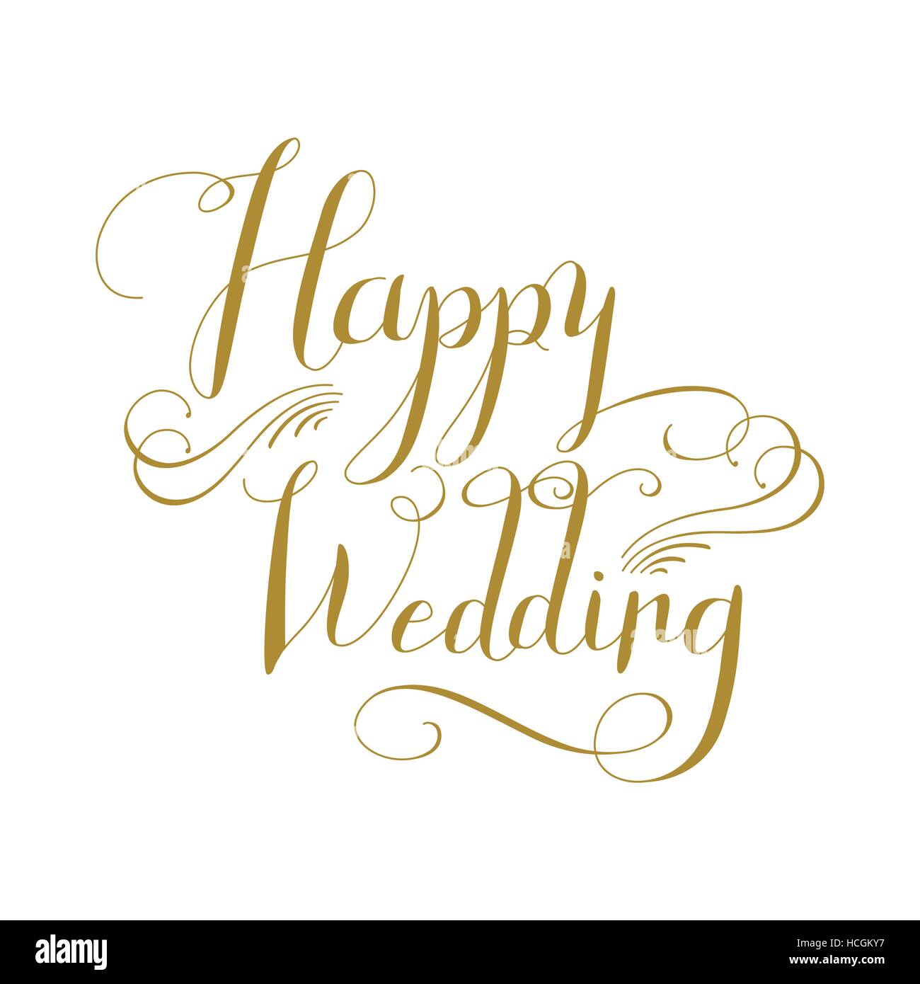 elegant Happy Wedding calligraphy design invitation and poster ...
